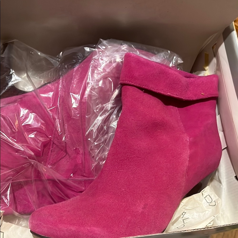 Aldo Pink Ankle Boots Bold Fashion